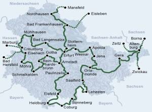 Lutherweg Anbindung Mitteldeutschland